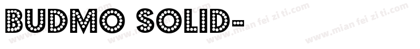 Budmo Solid字体转换